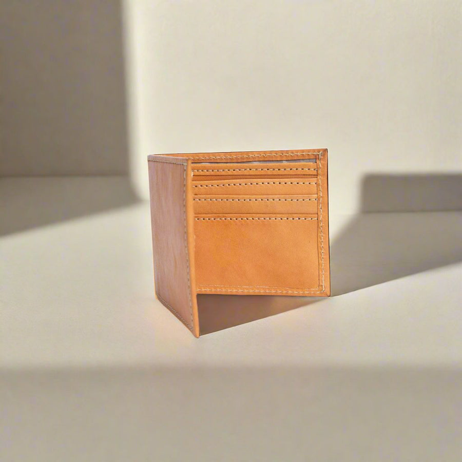 Bati | Tan Brown Leather Bifold Wallet | Mens Wallet | Mens Leather Billfold Wallet | Mens Leather Wallet | Mens Bifold Wallet | Leather Accessories | Mens Wallet | All Leather Wallet | Card Holder | Leather Pocket Wallet | Brown Wallet | Brown Leather Wallet