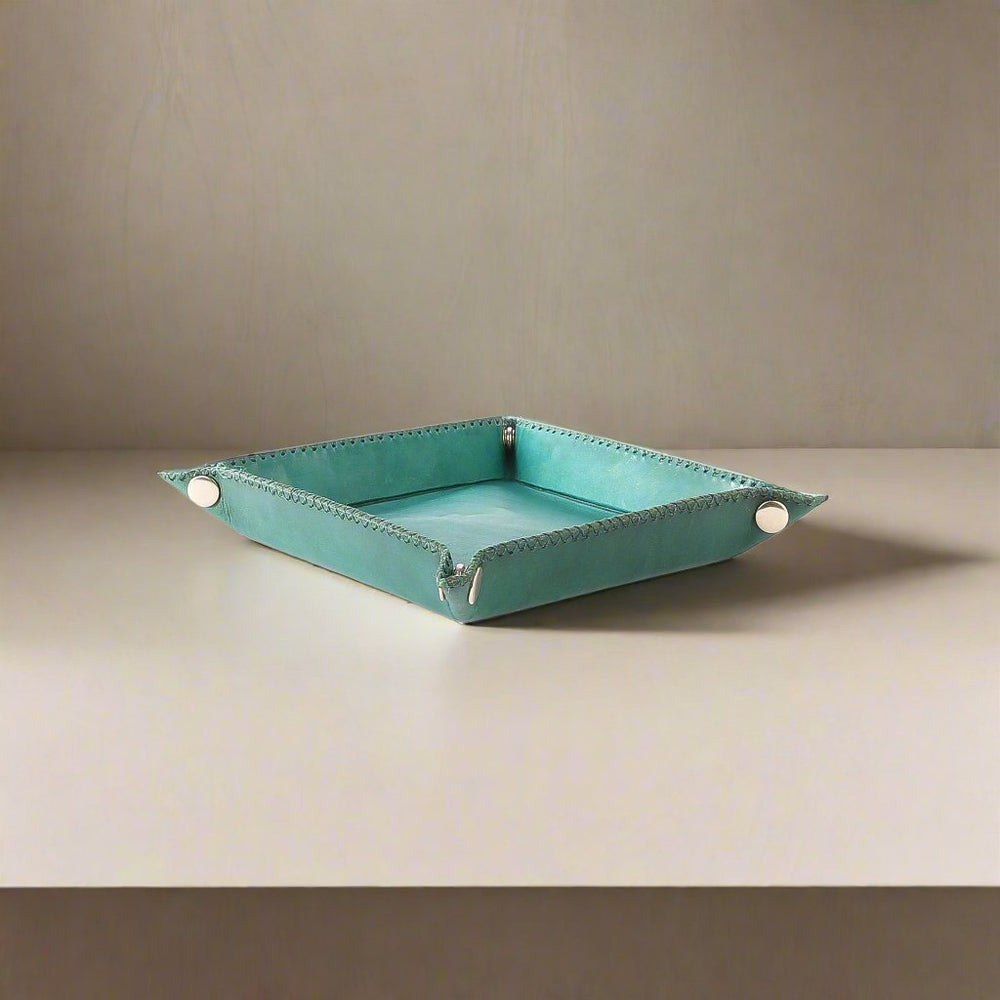 Bati | Leather Catch All Tray | Leather Home Goods | Leather Trays | Leather Housewares | Home Decor | Interior Design | Bati Handmade Leather Goods from Paraguay