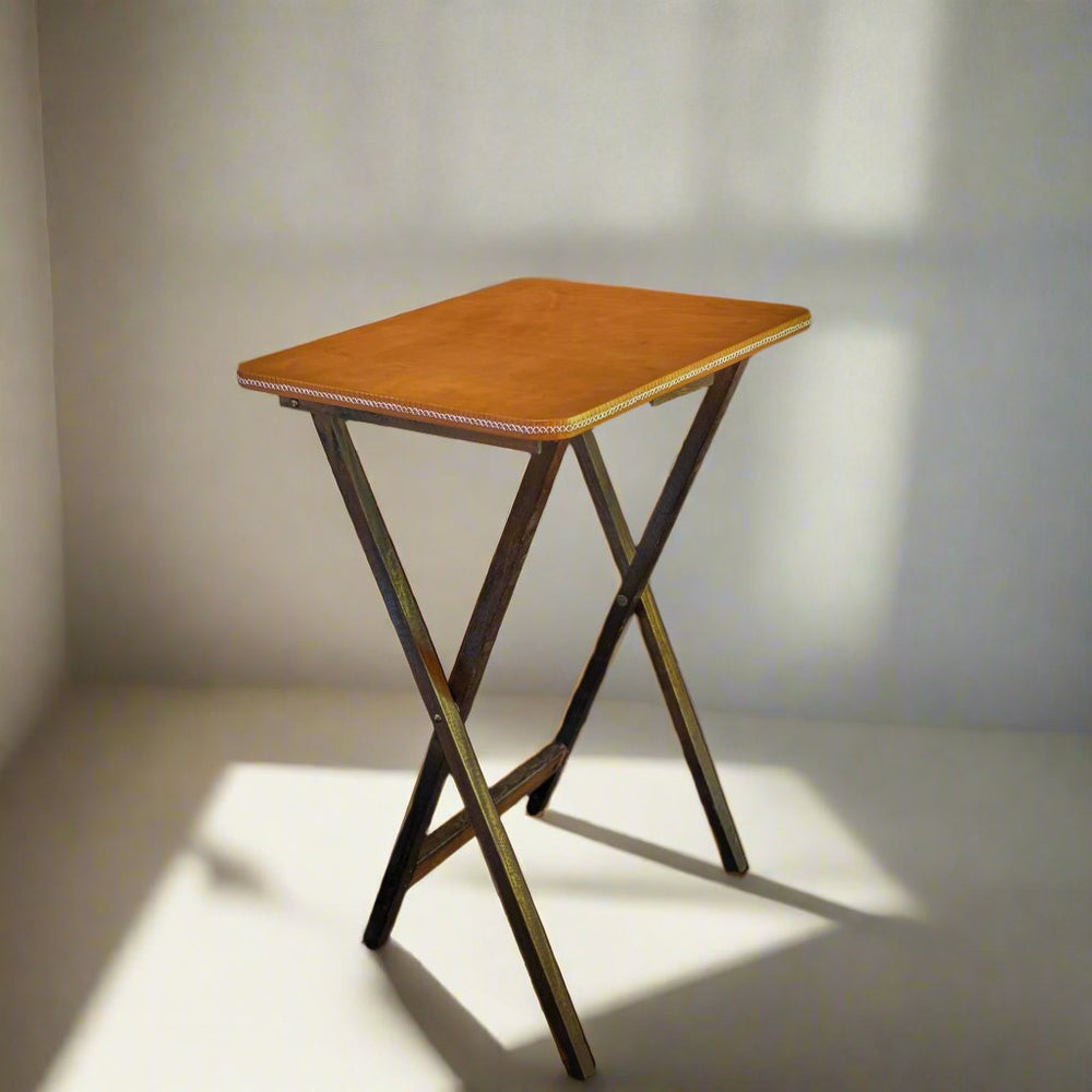 Wood & Leather Folding Table | Leather Furniture | Leather Table | Leather Stool | Leather Tray | Coffee Table Tray | Leather Accessories | Ottoman Tray | Bati Leather Goods | Bar Accessories | Bartender Accessories | Outdoor Leather Goods | Computer Table | TV Stand | Computer Stand