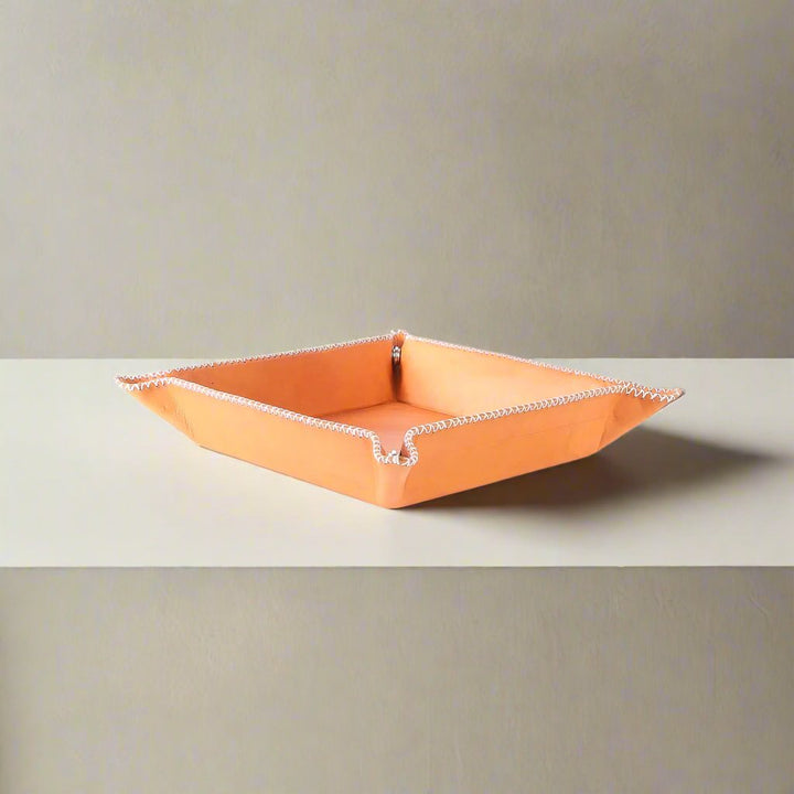 Bati | Natural Leather Catch All Tray | Valet Tray | Leather Valet | Men's Valet Tray | Leather Furniture | Leather Bags | Leather Totes | Bati Goods