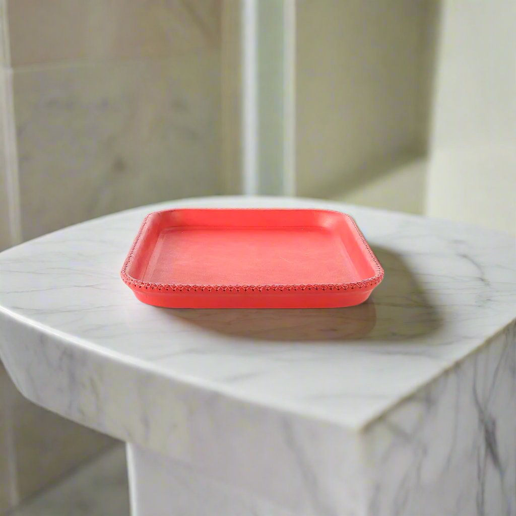 Red Leather Tray | Leather Valet Tray, Home Decor, Leather Accessories, Leather Box, Leather Serving Tray, Bati | Red Leather Tray | Leather Valet Tray, Home Decor, Leather Accessories, Leather Box, Leather Serving Tray | Bati Leather Goods