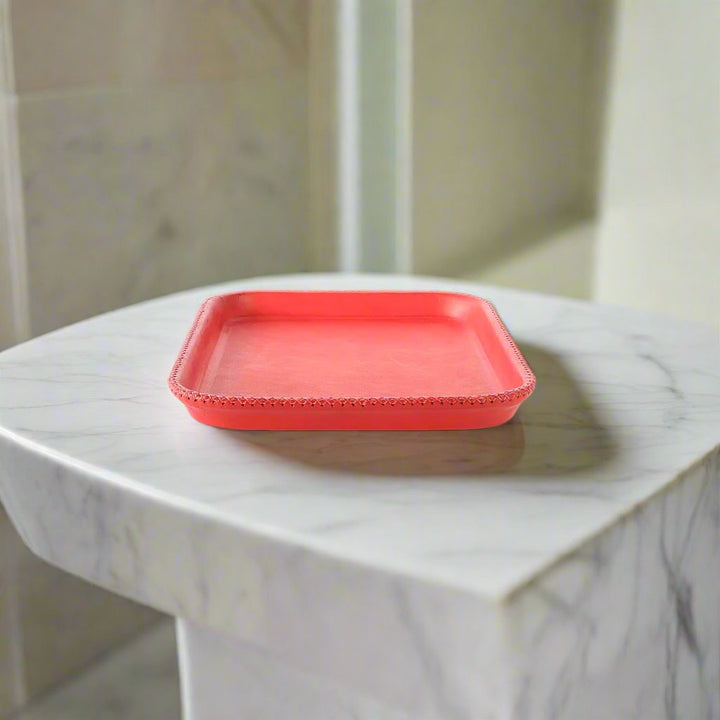 Red Leather Tray | Leather Valet Tray, Home Decor, Leather Accessories, Leather Box, Leather Serving Tray, Bati | Red Leather Tray | Leather Valet Tray, Home Decor, Leather Accessories, Leather Box, Leather Serving Tray | Bati Leather Goods