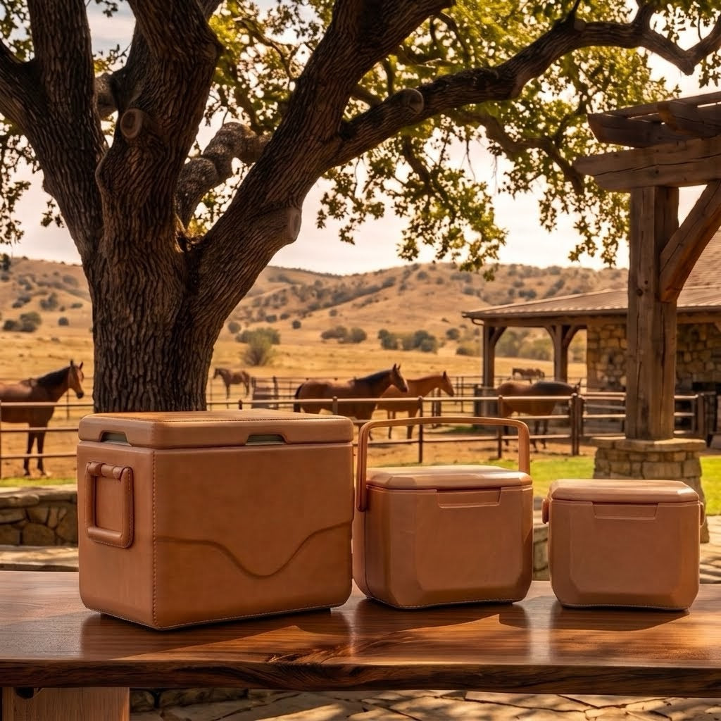 Natural Tan Brown Leather Cooler | Leather Coolers | Cocktail Shaker | Mens Gifts | Leather Flask | Leather wrapped | leather goods | Waterproof Leather Cooler | Handmade Goods | Gifts for Guys | Coolest Cooler | Luxurious Leather Cooler | Bati Leather Goods