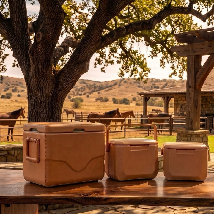 Natural Tan Brown Leather Cooler | Leather Coolers | Cocktail Shaker | Mens Gifts | Leather Flask | Leather wrapped | leather goods | Waterproof Leather Cooler | Handmade Goods | Gifts for Guys | Coolest Cooler | Luxurious Leather Cooler | Bati Leather Goods