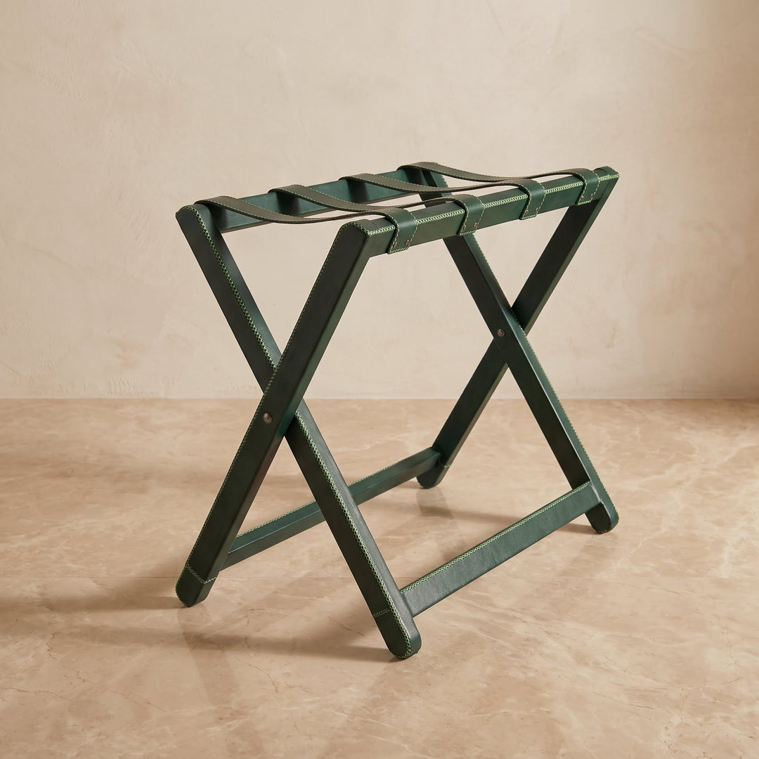 Natural Teal Leather Luggage Rack | Best Luggage Racks | Leather Chair | Luggage Accessories | Hotel Accessories | Leather Furniture | Leather Bar Stool | Best Bar stool | Leather Suitcase | Leather Luggage | Leather Accessories | Best Gifts | Bati Leather Goods | Hotel Goods | Luxury Hotel Luggage Rack