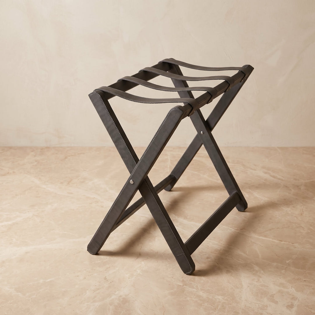Natural Black Leather Luggage Rack | Best Luggage Racks | Leather Chair | Luggage Accessories | Hotel Accessories | Leather Furniture | Leather Bar Stool | Best Bar stool | Leather Suitcase | Leather Luggage | Leather Accessories | Best Gifts | Bati Leather Goods | Hotel Goods | Luxury Hotel Luggage Rack