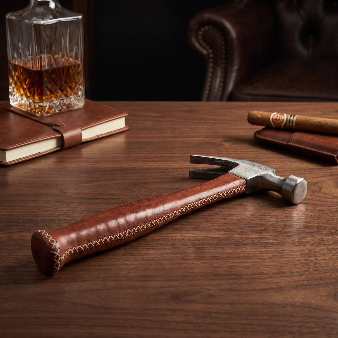 Natural Leather Hammer | Best Hammer Tape Measure | Best Mens Tools | Measuring Tape | Leather Tools | Leather Tool Set | Tool Box | Mens Gifts | leather screwdriver, gifts for men, best gifts for men, Father's Day gifts, Christmas gifts for men, best gift ideas, Leather hammer, leather tool, set, leather tape measurer, best gifts for guys, Best guys's gifts | Bati Leather Goods