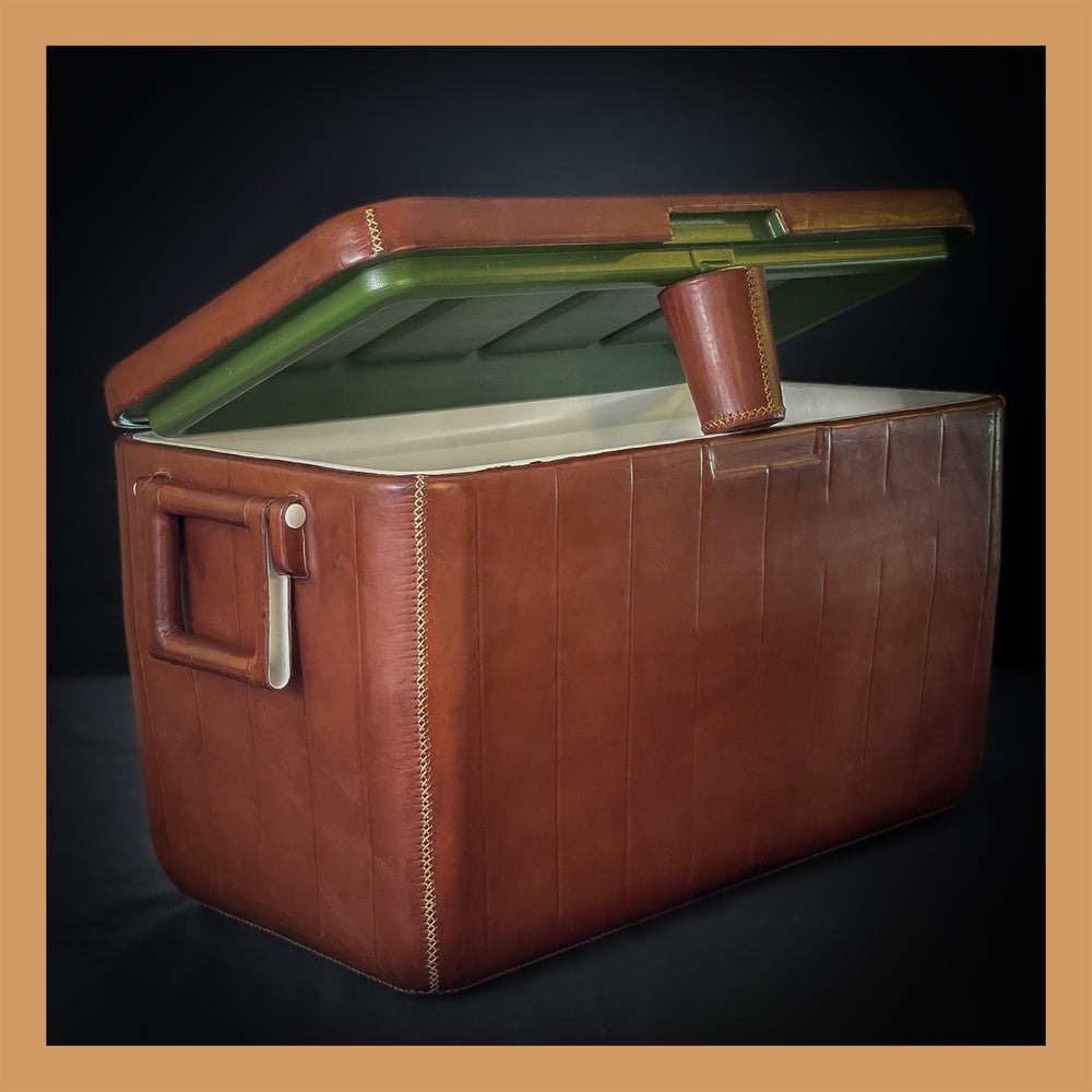 🌴 Large Brown Leather Cooler | Leather Coolers | | Pitcher | Leather Vase | Leather Home Goods | Home Goods | Home and Garden | Interior Design | Leather Tablewares | Leather Barwares | Leather Accessories | Leather Furniture | Bati Leather Goods | Elevate the Ordinary 🌴