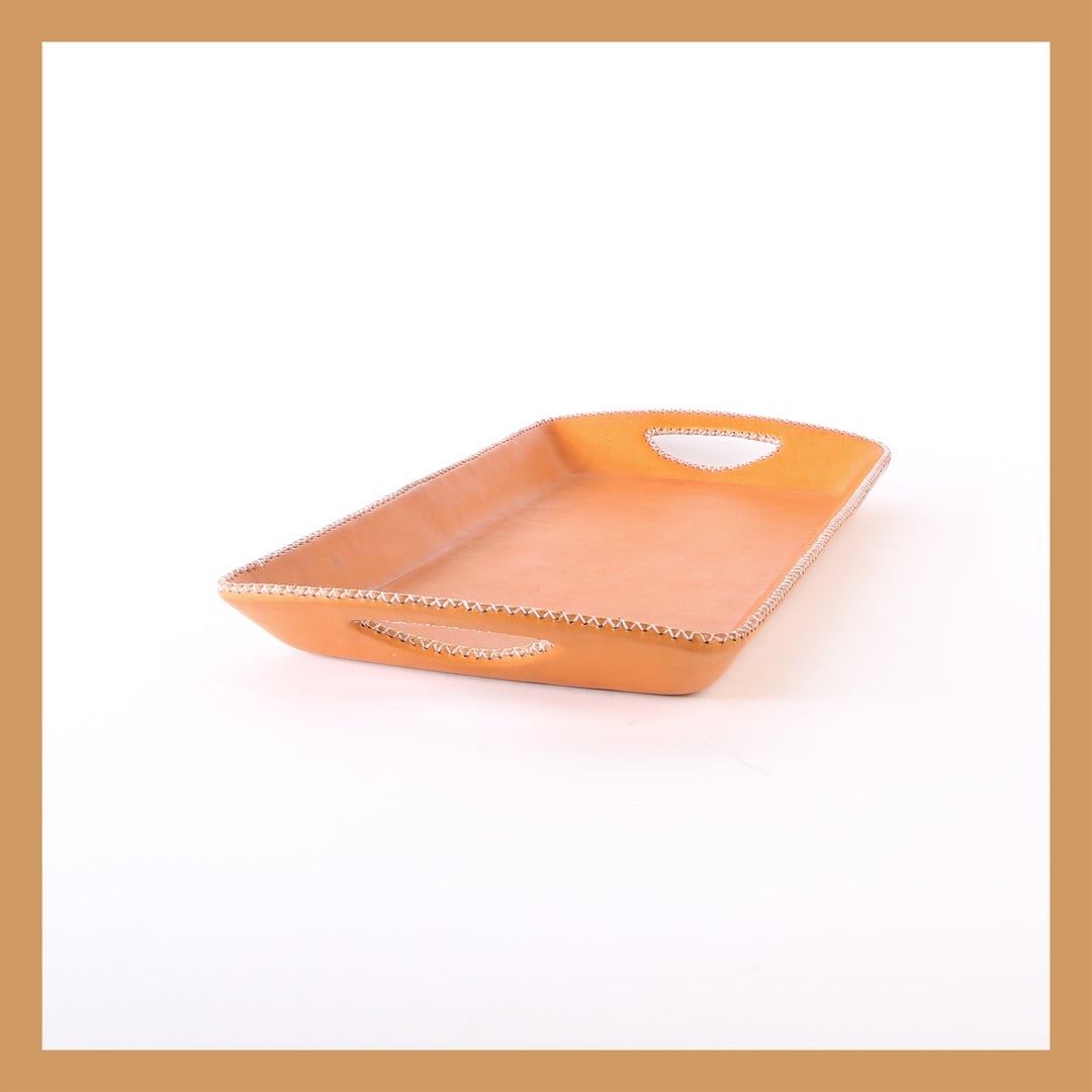 Natural Leather Bar Tray | Leather Bar Trays | Bar Accessories | Bar Tray | Leather Furniture | Leather Trays | Leather Cooler | Bati Leather Goods