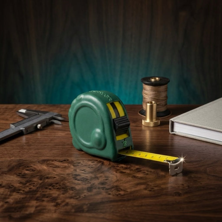 Natural teal Leather Tape Measure | Best Tape Measurer | Measuring Tape | Leather Tools | Leather Tool Set | Tool Box | Mens Gifts | Leather hammer | Bati Leather Goods