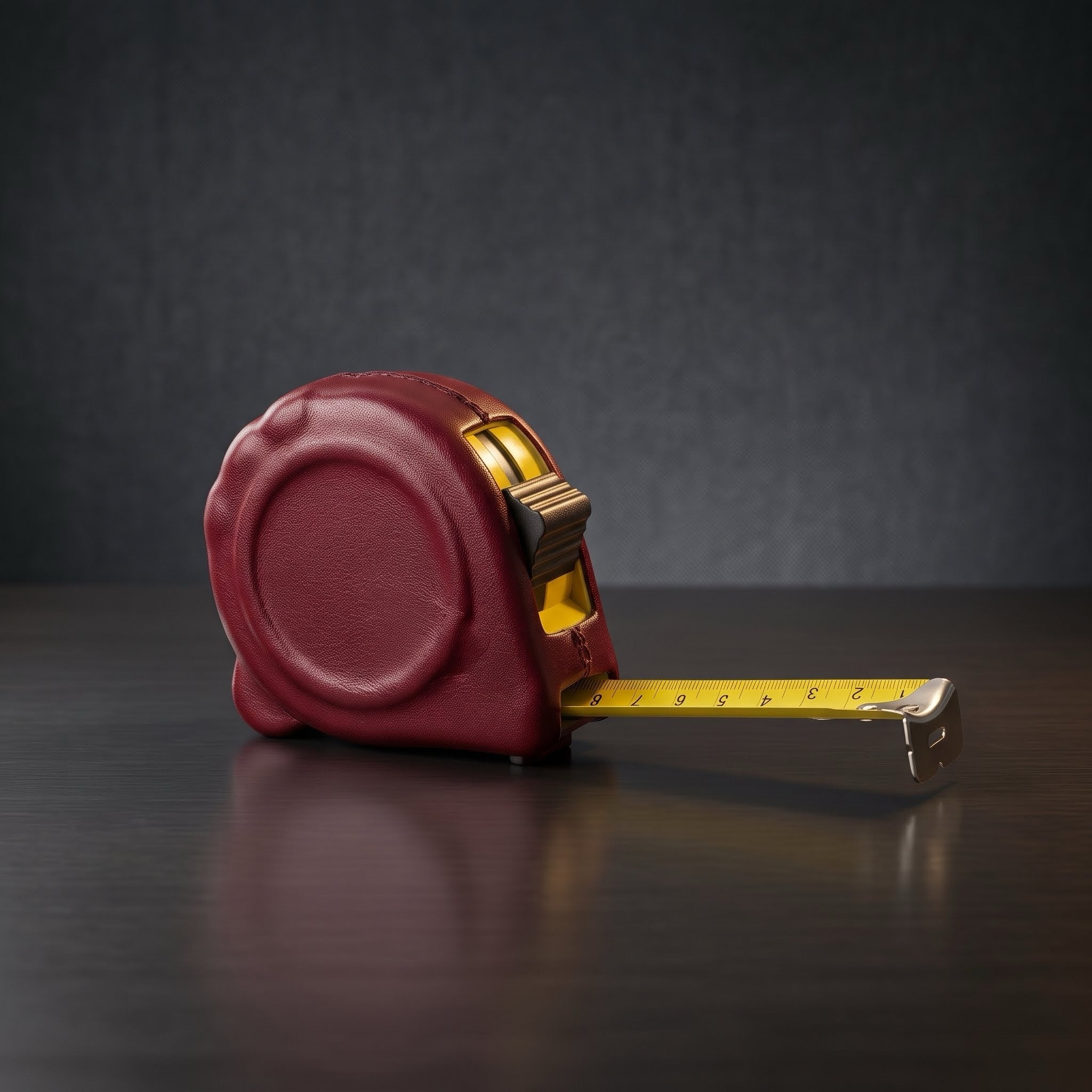 Natural Red Leather Tape Measure | Best Tape Measure | Measuring Tape | Leather Tools | Leather Tool Set | Tool Box | Mens Gifts | leather screwdriver, gifts for men, best gifts for men, Father's Day gifts, Christmas gifts for men, best gift ideas, Leather hammer, leather tool, set, leather tape measurer, best gifts for guys, Best guys's gifts | Bati Leather Goods