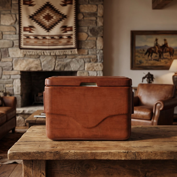  Brown Natural Leather Cooler | Leather Coolers | Mens Gifts | Waterproof Leather Cooler | Best Cooler | Yeti Cooler | Luxury Cooler | Home Decor| Men Gift | Best Gifts for Men | Coolest Cooler | Bati Leather Goods | Fathers Day Gifts | Gifts for Men | Bati Leather Goods