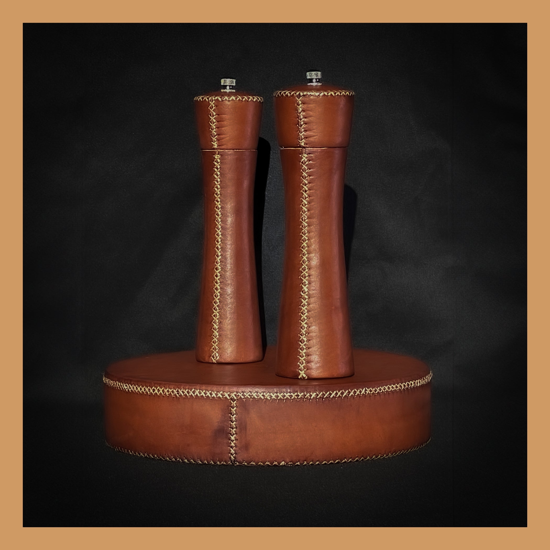 Bati | Leather Salt & Pepper Mills | Home Goods, Leather