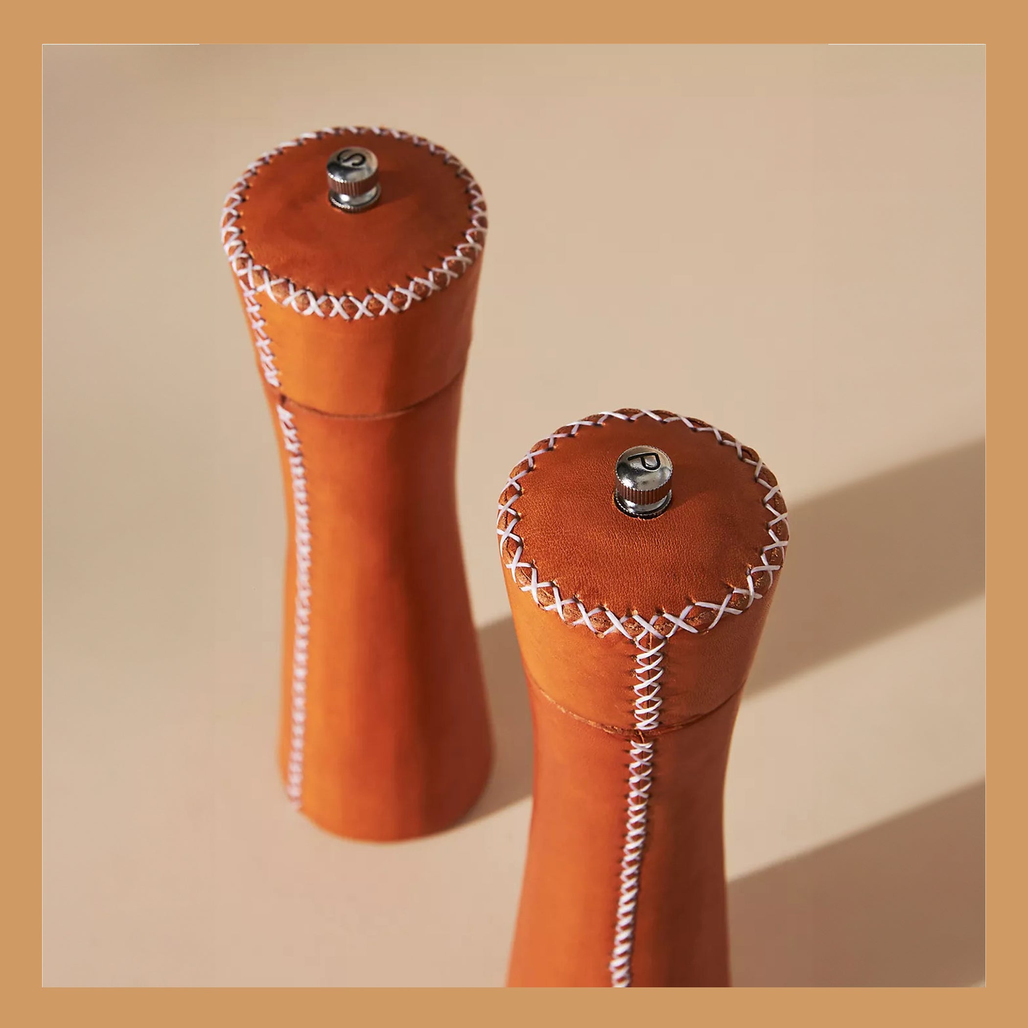 Bati | Leather Salt & Pepper Mills | Home Goods, Leather