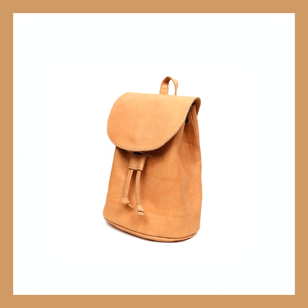 Natural Tan Leather Women's Backpack | Leather Bag | Womens Backpack | Womens Leather Bag | Womens Leather Backpack | Leather Tote | Leather totes for women | Leather Purse | Leather Vase | Leather Lamp | Leather Candle | Bati Leather Goods