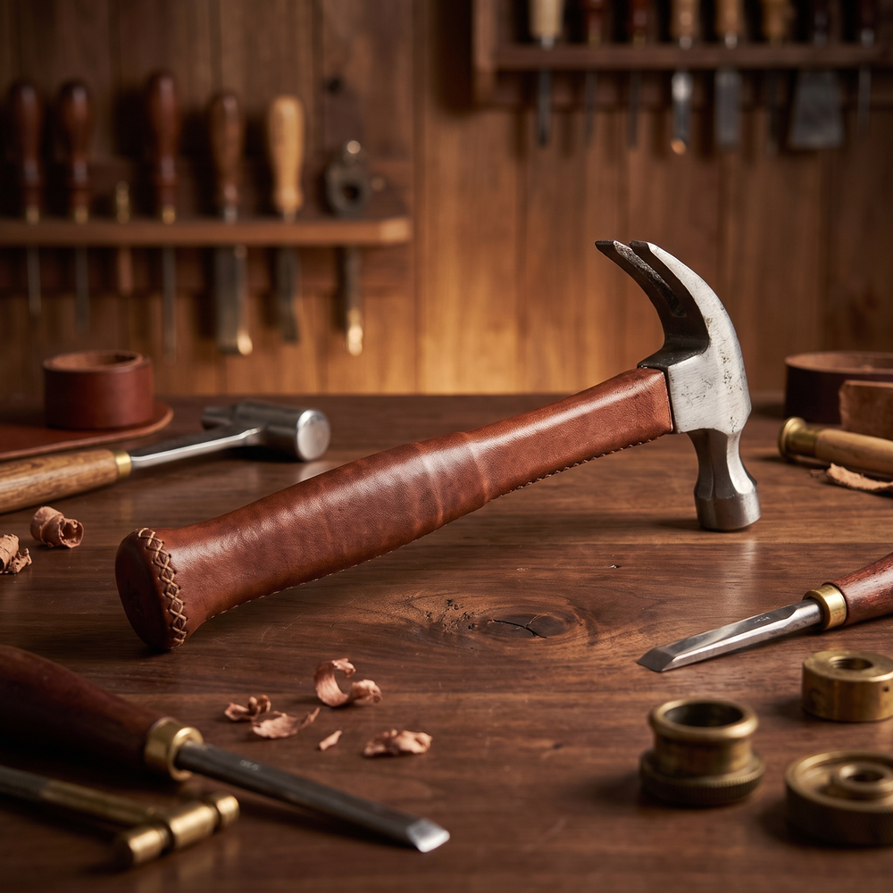 Natural Leather Hammer | Best Hammer Tape Measure | Best Mens Tools | Measuring Tape | Leather Tools | Leather Tool Set | Tool Box | Mens Gifts | leather screwdriver, gifts for men, best gifts for men, Father's Day gifts, Christmas gifts for men, best gift ideas, Leather hammer, leather tool, set, leather tape measurer, best gifts for guys, Best guys's gifts | Bati Leather Goods