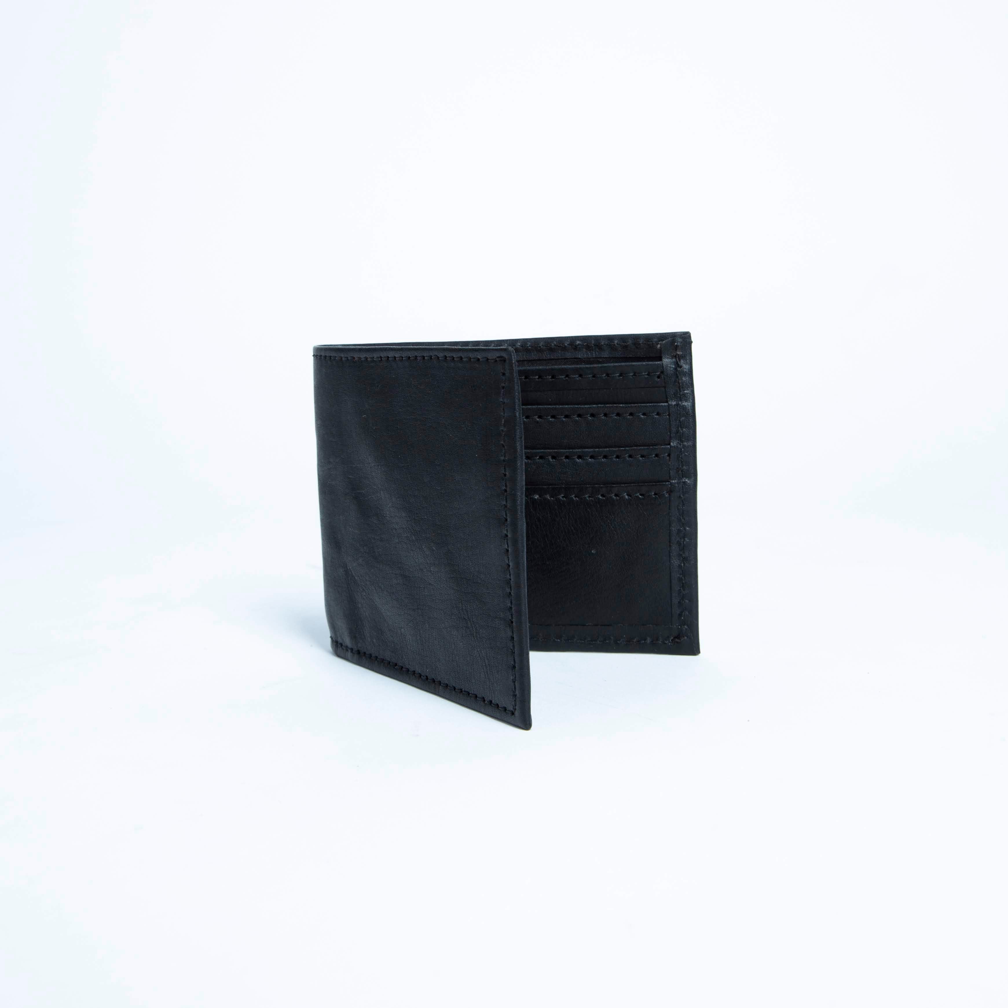 Bati | Black Leather Bifold Wallet | Mens Wallet | Mens Leather Billfold Wallet | Mens Leather Wallet | Mens Bifold Wallet | Leather Accessories | Mens Wallet | All Leather Wallet | Card Holder | Leather Pocket Wallet | Black Wallet | Black Leather Wallet 