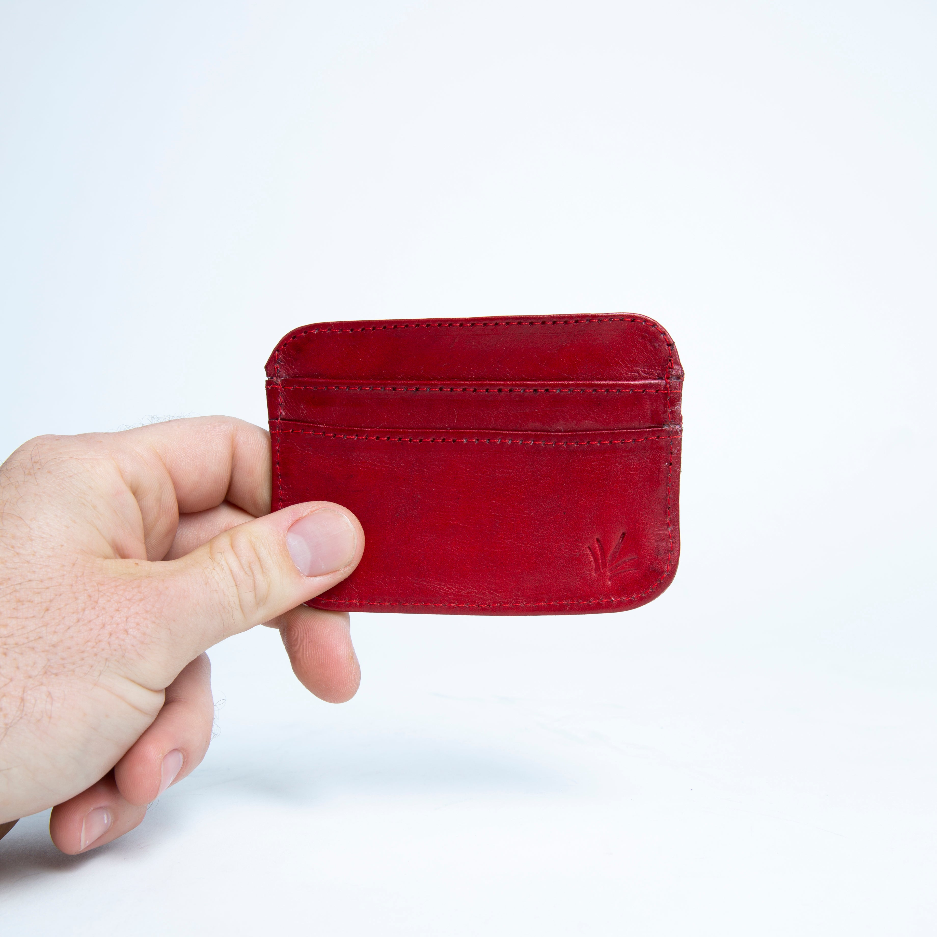 Bati | Red Leather Credit Card Wallet | Card Wallet | Credit Card Case | Leather Wallets | Mens Leather Wallet | Wallets for Women | Ladies Wallet | Small Wallet | Bifold Wallet | Wallet Purse | Bati Handmade Leather Wallets