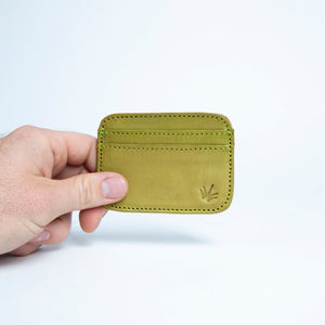 Bati | Green Leather Credit Card Wallet | Card Wallet | Credit Card Case | Leather Wallets | Mens Leather Wallet | Wallets for Women | Ladies Wallet | Small Wallet | Bifold Wallet | Wallet Purse | Bati Handmade Leather Wallets