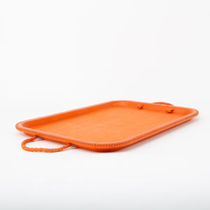 Orange Leather Tray | Leather Serving Tray, Home Decor, Leather Accessories, Leather Box, Leather Serving Tray, Bati | Brown Leather Tray | Leather Valet Tray, Home Decor, Leather Accessories, Leather Box, Leather Serving Tray | Bati Leather Goods