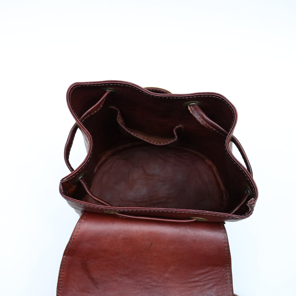 Natural Brown Leather Women's Backpack | Leather Bag | Womens Backpack | Womens Leather Bag | Womens Leather Backpack | Leather Tote | Leather totes for women | Leather Purse | Leather Vase | Leather Lamp | Leather Candle | Bati Leather Goods