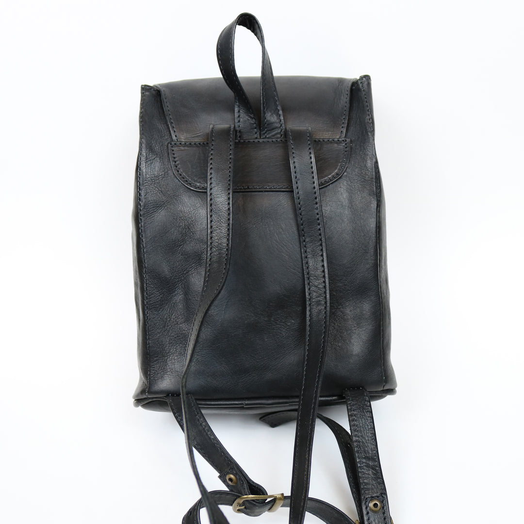 Natural Black Leather Women's Backpack | Leather Bag | Womens Backpack | Womens Leather Bag | Womens Leather Backpack | Leather Tote | Leather totes for women | Leather Purse | Leather Vase | Leather Lamp | Leather Candle | Bati Leather Goods