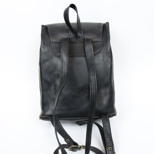 Bati | Women's Black Leather Backpack | Handmade Leather Goods from Paraguay | Leather Backpacks, Leather Bags, Leather Accessories