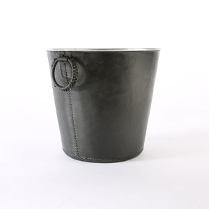 Bati | Black Leather Champagne Bucket | Leather Bucket | Leather Wine Bucket | Leather Barware | Leather Drinkware | Leather Accessories | Leather Home Decor | Interior Design | Leather Home Goods