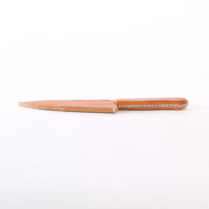 Tan Leather Knife & Sheath | Bati Goods | Leather Accessories | Cooking | Knives | Outdoor Gear | BBQ | Utensils