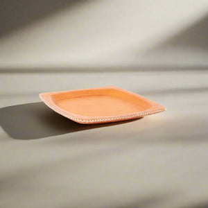 Tan Square Leather Tray | Catch All Tray | Leather Serving Tray | Serving Tray | Ottoman Tray | Catch all | Valet Tray | Home Decor | Home and Garden | Tablewares | Leather Accessories